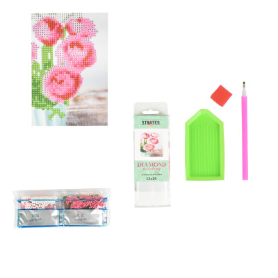 Алмазна мозаїка Strateg ПРЕМІУМ Рожева симфонія без підрамника розміром 10х15 см (YAB14428) Алмазна мозаїка Strateg ПРЕМІУМ Рожева симфонія без підрамника розміром 10х15 см (YAB14428)