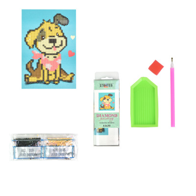 Алмазна мозаїка Strateg ПРЕМІУМ Мультяшний друг без підрамника розміром 10х15 см (YAB21164) Алмазна мозаїка Strateg ПРЕМІУМ Мультяшний друг без підрамника розміром 10х15 см (YAB21164)