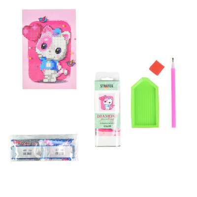 Алмазна мозаїка Strateg ПРЕМІУМ Веселе кошеня з кулькою без підрамника розміром 10х15 см (YAB28637) Алмазна мозаїка Strateg ПРЕМІУМ Веселе кошеня з кулькою без підрамника розміром 10х15 см (YAB28637)