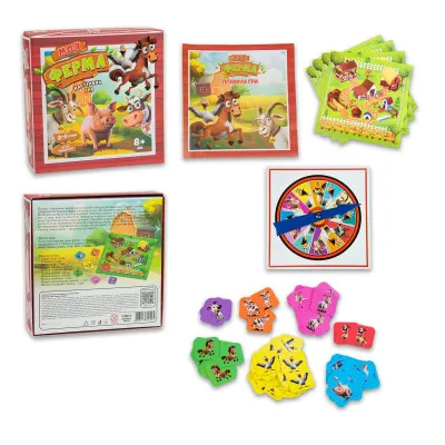 Настільна гра Strateg Моя ферма розважальна українською мовою (30435) Настільна гра Strateg Моя ферма розважальна українською мовою (30435)