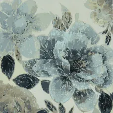 Картина по номерам Strateg   Голубые цветы размером 50х50 см (AA020)
