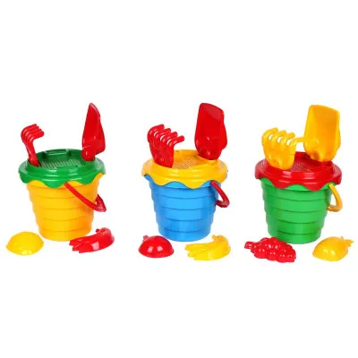 Набір для гри з піском ТехноК "Дитяче відерце" 6 елементів арт 0472 Набір для гри з піском ТехноК "Дитяче відерце" 6 елементів арт 0472