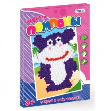 Набір для дитячої творчості Strateg "Веселі помпони Бегемотик" (рус) (1006)