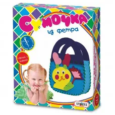 Набір для дитячої творчості Strateg "Сумочка з фетру Мишка" (рус) (123)