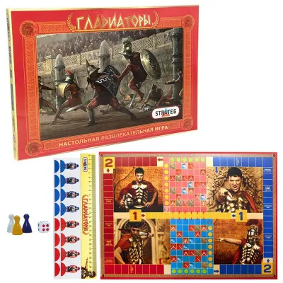 Настільна гра Strateg "Гладіатори" (рус) (178) Настільна гра Strateg "Гладіатори" (рус) (178)