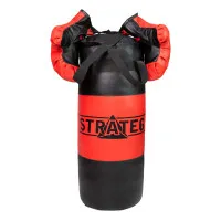 Боксерский набор Strateg красно-черный большой (2076)