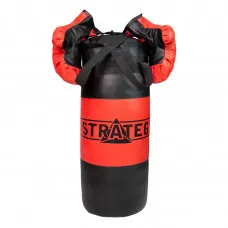 Боксерський набір Strateg червоно-чорний великий (2076)