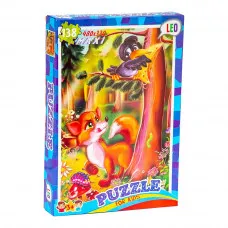 Пазли Strateg Лео "Ворона та лисиця" (22317)