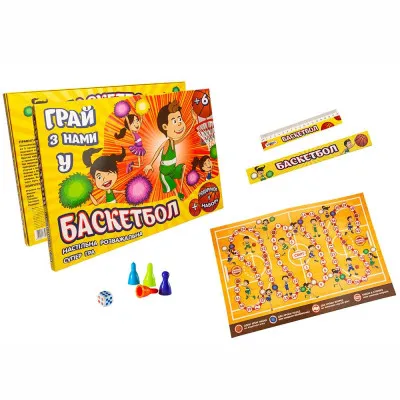 Настільна гра Strateg "Баскетбол" (укр) (30206) Настільна гра Strateg "Баскетбол" (укр) (30206)
