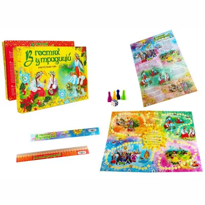 Настільна гра Strateg "В гостях у традицій" (укр) (30212) Настільна гра Strateg "В гостях у традицій" (укр) (30212)