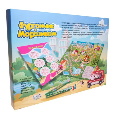 Настільна гра Strateg "Фургончик з морозивом" (укр) (30216) Настільна гра Strateg "Фургончик з морозивом" (укр) (30216)