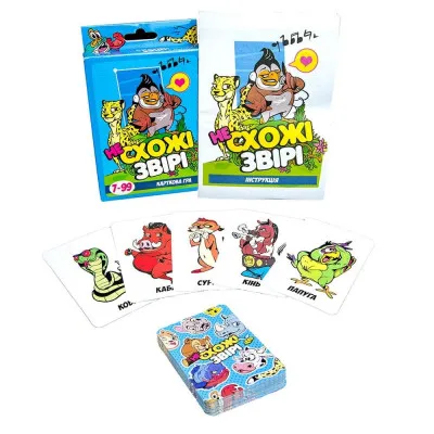 Настільна гра Несхожі звірі (укр) Настільна гра Несхожі звірі (укр)