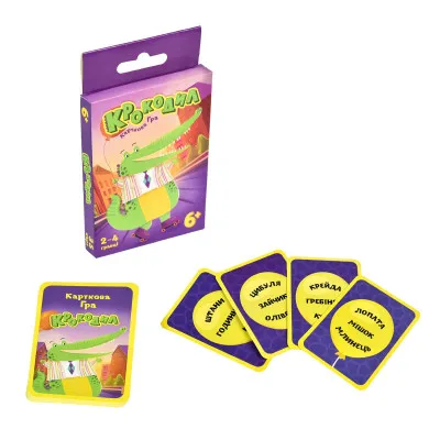 Настольная игра Stateg Крокодил мини-версия развлекательная на украинском языке (30241) Настольная игра Stateg Крокодил мини-версия развлекательная на украинском языке (30241)