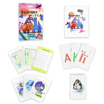 Настільна гра Strateg Розумна абетка розвиваюча українською мовою 30273 Настільна гра Strateg Розумна абетка розвиваюча українською мовою 30273