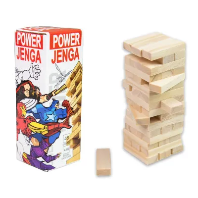 Настільна гра Strateg Power Jenga джанга 48 брусків (30275) Настільна гра Strateg Power Jenga джанга 48 брусків (30275)