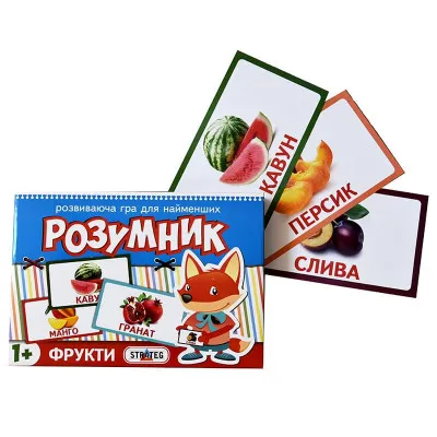 Настільна гра Strateg "Маленький розумник (серія: фрукти)" (укр) (30303)