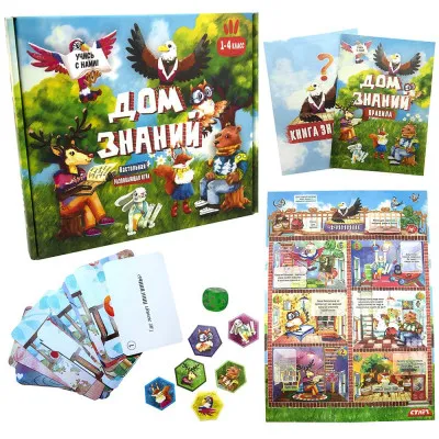 Настільна гра Strateg "Будинок знань" (рус) (30316) Настільна гра Strateg "Будинок знань" (рус) (30316)