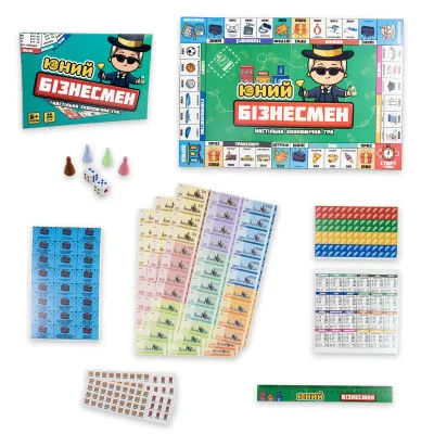 Настольная игра Strateg Юный Бизнесмен развлекательная экономическая на украинском языке (30341) Настольная игра Strateg Юный Бизнесмен развлекательная экономическая на украинском языке (30341)