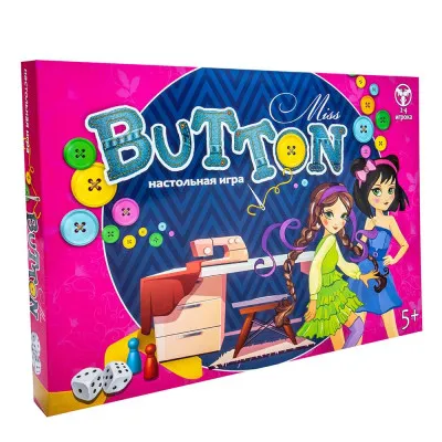 Настольная игра Strateg "Miss Button" (рус) (30355)