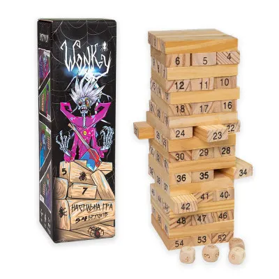 Настольная игра Strateg "Wonky" (укр) (30358) Настольная игра Strateg "Wonky" (укр) (30358)