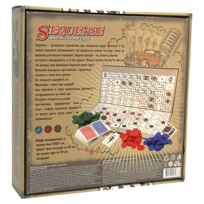 Настольная игра Strateg "Sequence Сиквэнс" (укр) (30361)