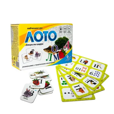 Лото Strateg "Літери та цифри" (укр) (30369) Лото Strateg "Літери та цифри" (укр) (30369)
