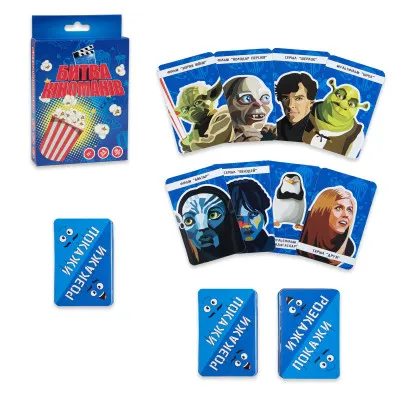 Настільна гра Strateg Битва кіноманів українською мовою 30395 Настільна гра Strateg Битва кіноманів українською мовою 30395