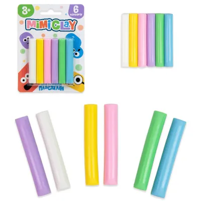 Набор для творчества Mimi clay 6 цветов Strateg на украинском языке (30425) Набор для творчества Mimi clay 6 цветов Strateg на украинском языке (30425)