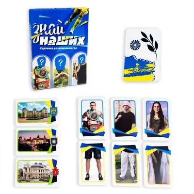 Настольная игра Strateg Знай наших развлекательная игра на украинском языке (30434) Настольная игра Strateg Знай наших развлекательная игра на украинском языке (30434)