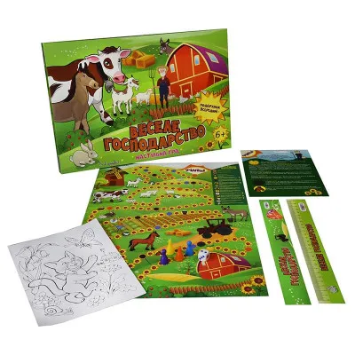 Настільна гра Strateg "Веселе господарство" (укр) (30456) Настільна гра Strateg "Веселе господарство" (укр) (30456)