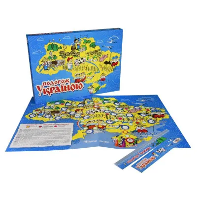 Настольная игра Strateg "Подорож Україною" (укр) (30457) Настольная игра Strateg "Подорож Україною" (укр) (30457)