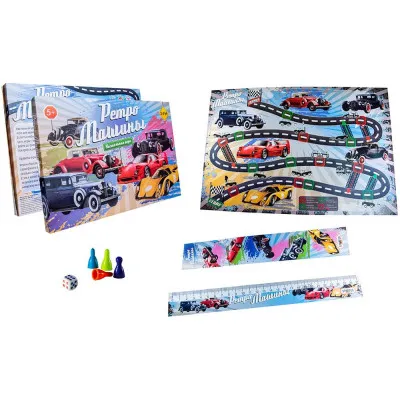 Настільна гра Strateg "Ретро машини" (рус) (30469) Настільна гра Strateg "Ретро машини" (рус) (30469)