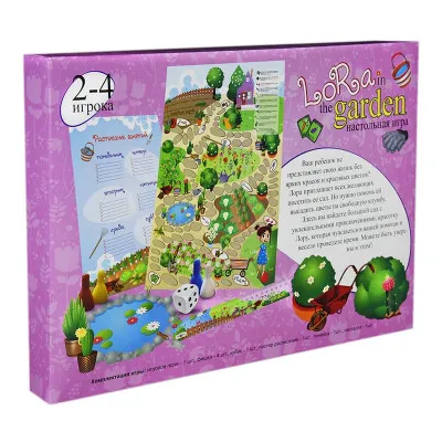Настільна гра Strateg "Lora in the Garden" (рус) (30514) Настільна гра Strateg "Lora in the Garden" (рус) (30514)