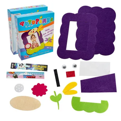 Набір для дитячої творчості Strateg "Фоторамка з фетру Бабка" (рус) (306-2) Набір для дитячої творчості Strateg "Фоторамка з фетру Бабка" (рус) (306-2)