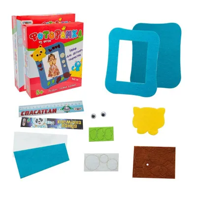 Набір для дитячої творчості Strateg "Фоторамка з фетру Котик" (рус) (306-4) Набір для дитячої творчості Strateg "Фоторамка з фетру Котик" (рус) (306-4)