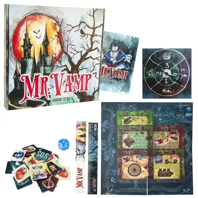 Настільна гра Strateg «Mr. Vamp» (рос) (30616) Настільна гра Strateg «Mr. Vamp» (рос) (30616)