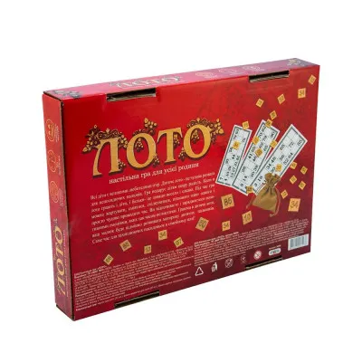 Настольная игра Strateg "Лото з дерев'яними фішками" (укр) (30656) Настольная игра Strateg "Лото з дерев'яними фішками" (укр) (30656)