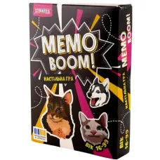 Настольная игра Strateg MEMO BOOM! на украинском языке (30677)