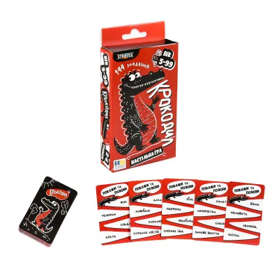 Настільна гра Strateg Крокодил українською мовою (30686)