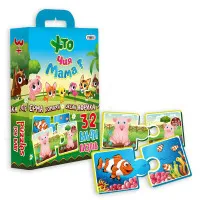 Пазлы Strateg "Хто чия мама?" (укр) (30701)