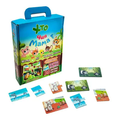 Пазлы Strateg "Хто чия мама?" (укр) (30701) Пазлы Strateg "Хто чия мама?" (укр) (30701)