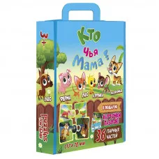 Пазли Strateg "Хто чия мама?" (рус) (30703)