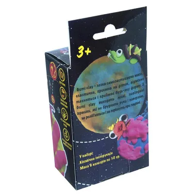 Набір маси для ліплення Strateg "Gumi Clay" (6 кольорів по 10 гр) (рус) (32005)