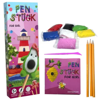 Набор для творчества Strateg "Pen Stuck for girl" (рус) (30712)