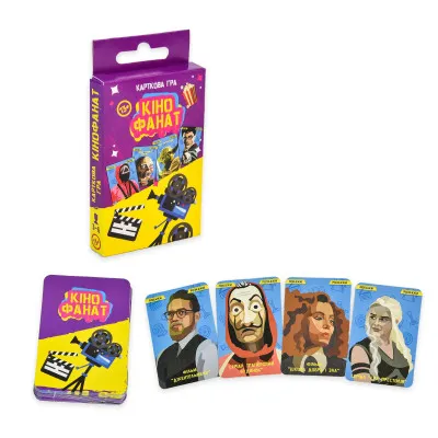 Настільна гра Strateg Кінофанат розважальна українською мовою (30732) Настільна гра Strateg Кінофанат розважальна українською мовою (30732)