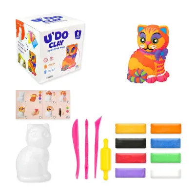 Набір для творчості Strateg "Котик U'DO Clay" (30747) Набір для творчості Strateg "Котик U'DO Clay" (30747)