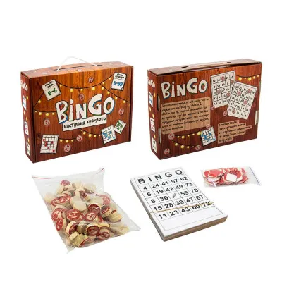 Настольная игра-лото Strateg "BinGo" (30757) (укр) Настольная игра-лото Strateg "BinGo" (30757) (укр)