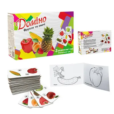 Доміно Strateg "Фрукти на овочі" (укр) (30764) Доміно Strateg "Фрукти на овочі" (укр) (30764)