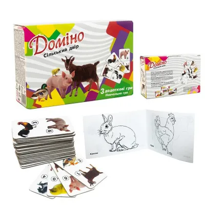Доміно Strateg "Сільський двір" (укр) (30766) Доміно Strateg "Сільський двір" (укр) (30766)