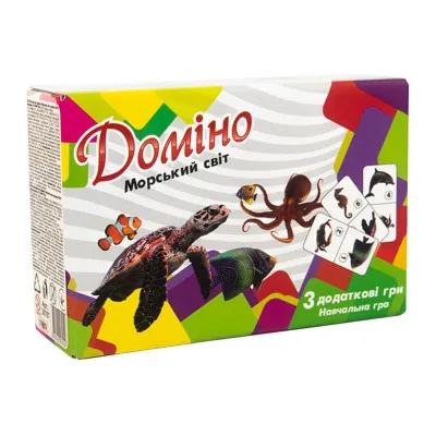 Домино Strateg "Морський світ" (укр) (30767) Домино Strateg "Морський світ" (укр) (30767)